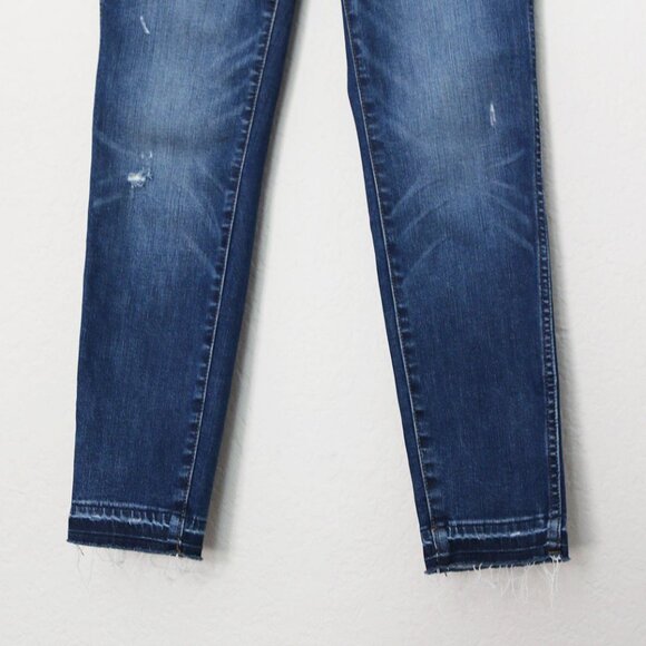 Madewell 10" High-Rise Skinny Jeans Drop-Hem Edition Women's 26 Button Fly $135 - Picture 10 of 16